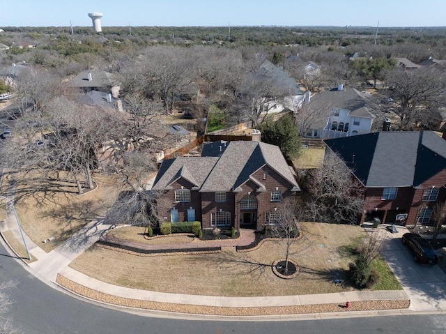 bird's eye view featuring a residential view