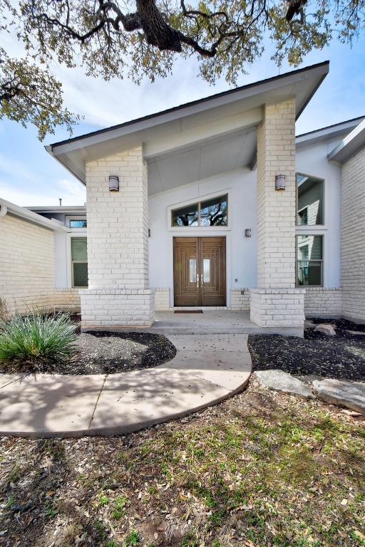 view of exterior entry with french doors