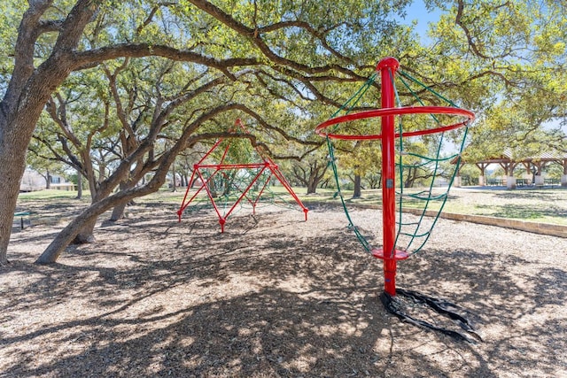 communal playground with a gazebo