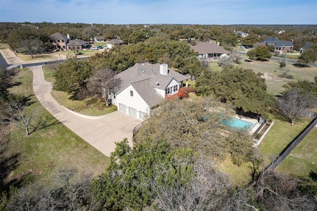 212 Cassidy Dr S, Georgetown, TX 78628 - view from above of property with a pool