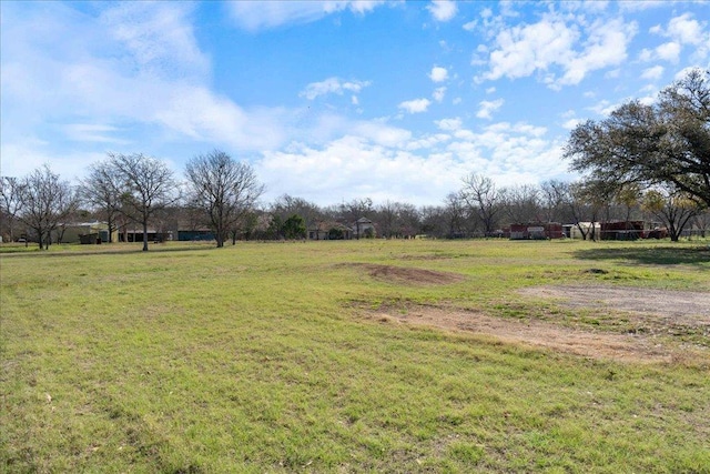 view of yard featuring a rural view