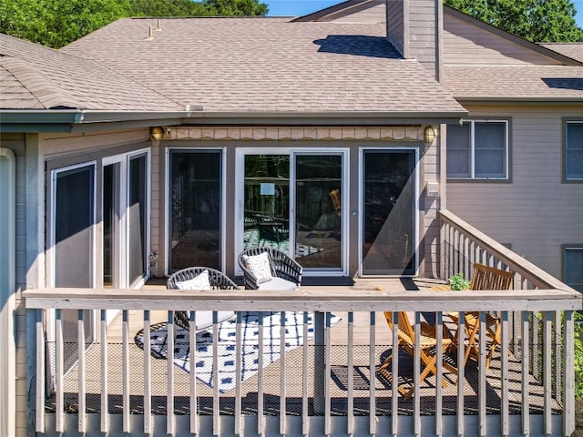 5603 Oakwood Cv Unit 232, Austin, TX 78731 - view of wooden deck