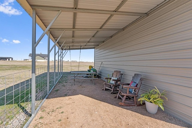 view of patio with fence