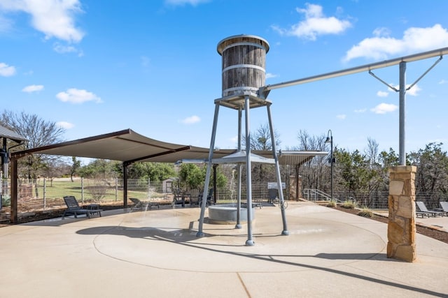 view of community with a gazebo