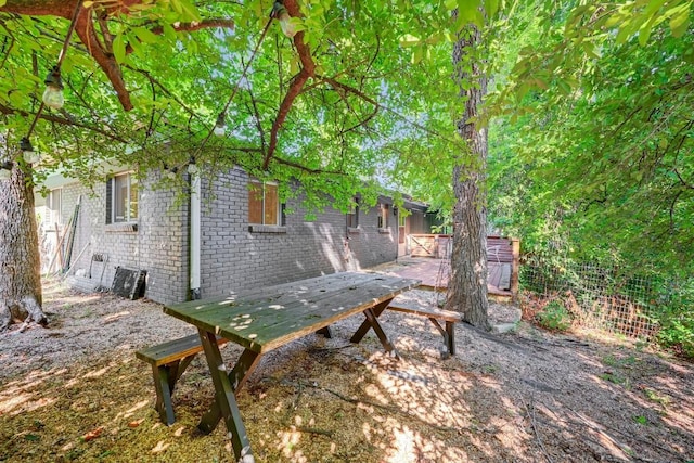 1908 Fairlawn Ln, Austin, TX 78704 - view of yard with a wooden deck