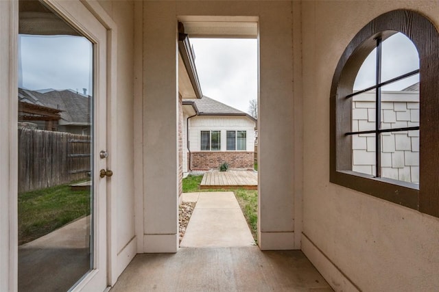 entryway featuring wood finished floors