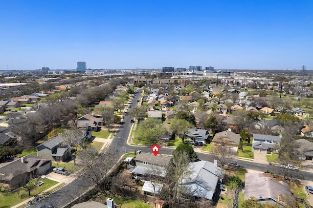 1807 Morning Quail Dr, Austin, TX 78758 - aerial overview of property's location featuring nearby suburban area