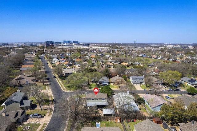 1807 Morning Quail Dr, Austin, TX 78758 - aerial view of property's location with nearby suburban area