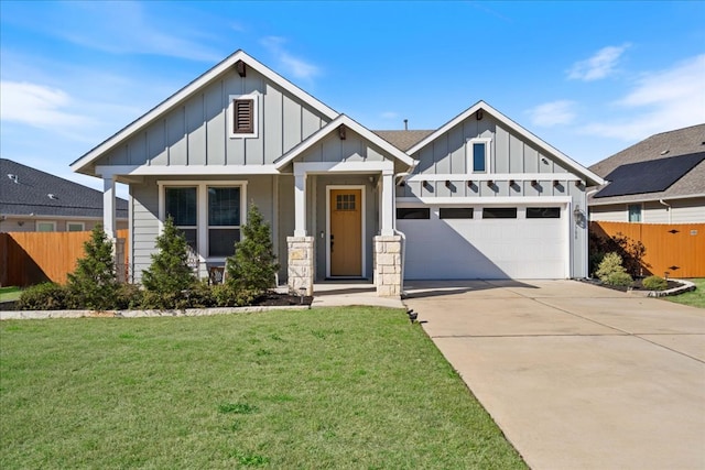 7708 Skytree Dr, Austin, TX 78744 - craftsman house with board and batten siding, a garage, and concrete driveway