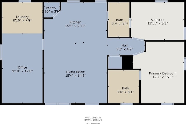 6519 Pevensey Dr, Austin, TX 78745 - view of room layout