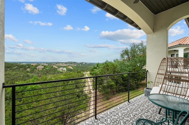 view of balcony