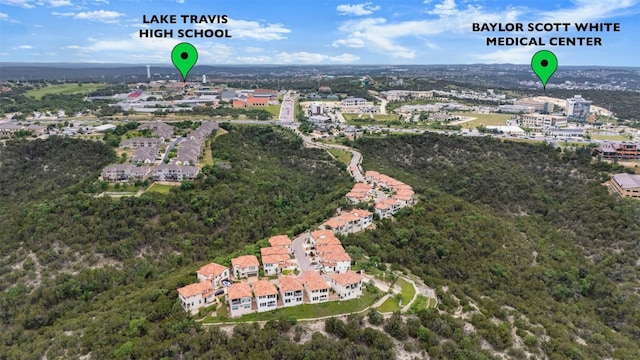 223 Honey Creek Ct Unit 12, Lakeway, TX 78738 - aerial view of property's location