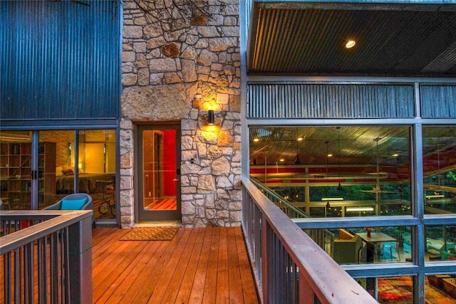 view of deck