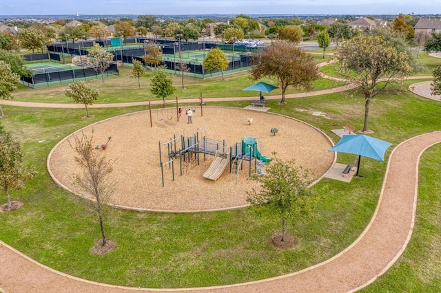 birds eye view of property