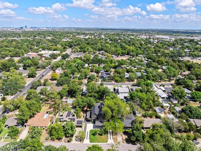 aerial view featuring a residential view