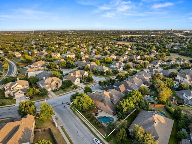 aerial view featuring a residential view