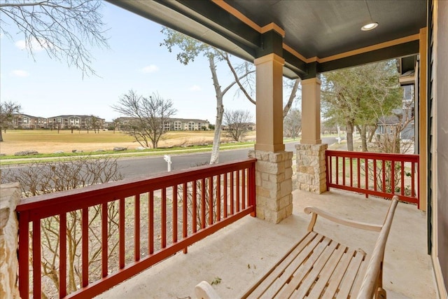 157 Mcgarity, Kyle, TX 78640 - view of covered porch