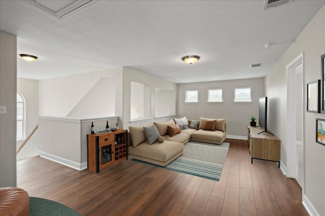 157 Mcgarity, Kyle, TX 78640 - living room featuring hardwood / wood-style floors and baseboards