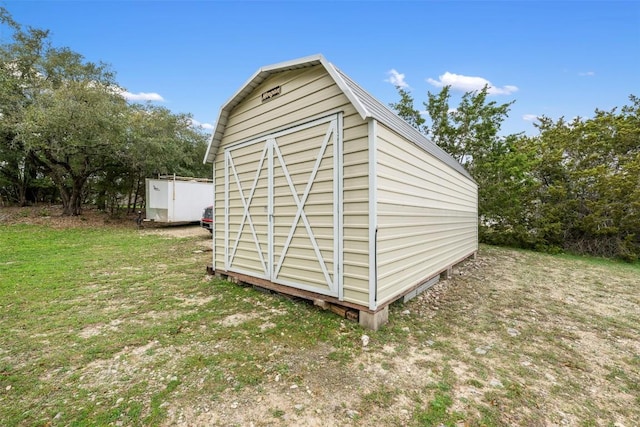 view of shed