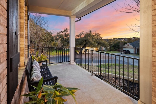 view of balcony