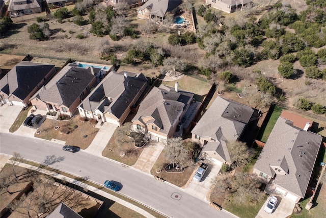 aerial view featuring a residential view