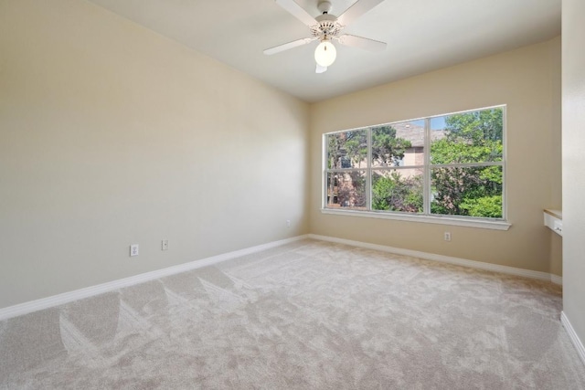 9907 Spicewood Mesa, Austin, TX 78759 - empty room with light colored carpet and ceiling fan