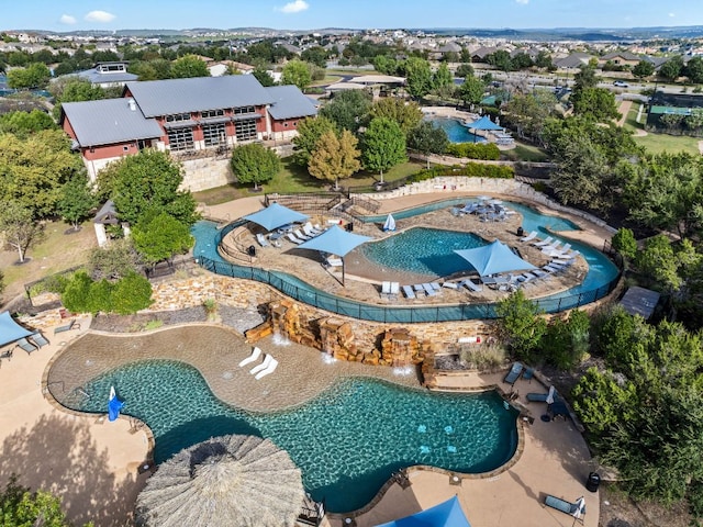 birds eye view of property