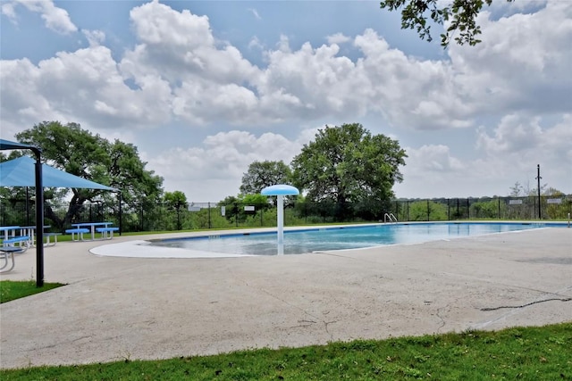 pool featuring fence