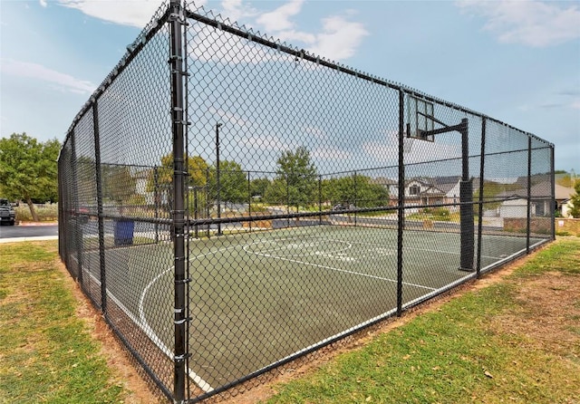 view of sport court with community basketball court and fence