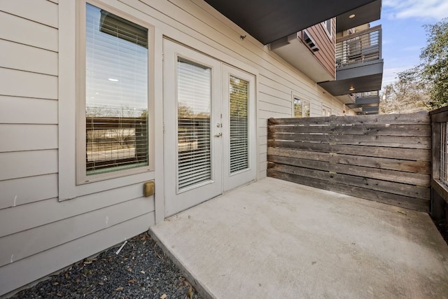 view of patio with fence