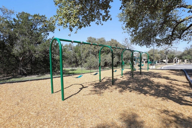 view of community jungle gym