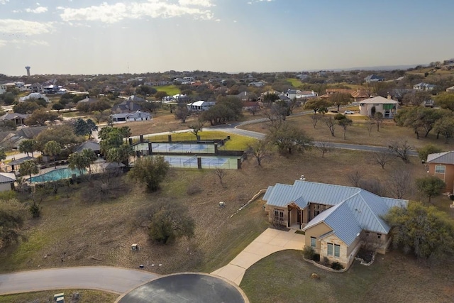 3206 Douglas Dr, Horseshoe Bay, TX 78657 - aerial view of property's location featuring a pool area