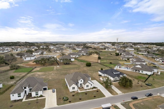 aerial view featuring a residential view