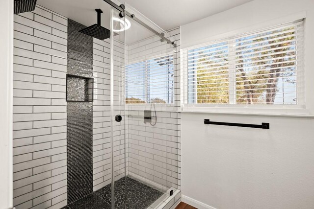 6607 Avenida Ann Dr, Lago Vista, TX 78645 - full bath featuring a shower stall and healthy amount of natural light