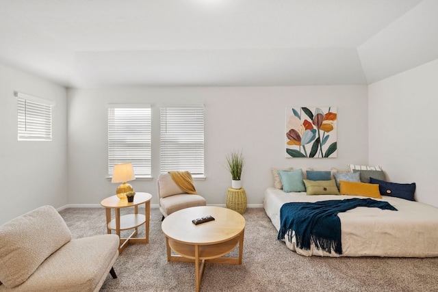 carpeted bedroom with baseboards