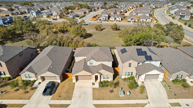 drone / aerial view with a residential view