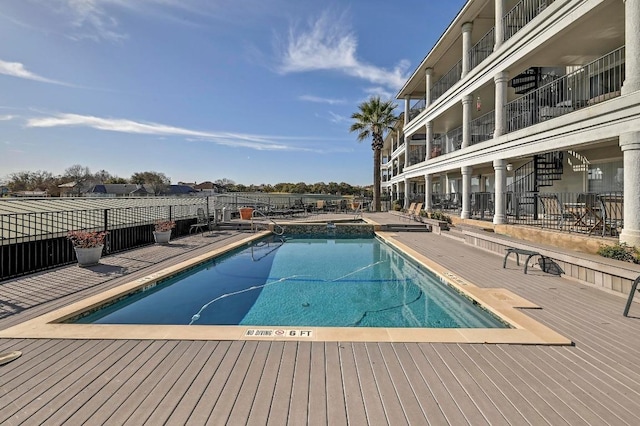 view of community pool