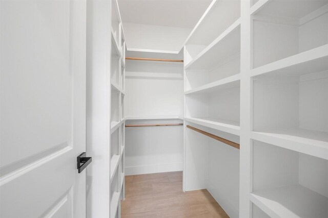 113 Eaglenest Ct, Smithville, TX 78957 - walk in closet with light wood-style floors