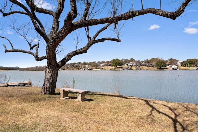 view of water feature