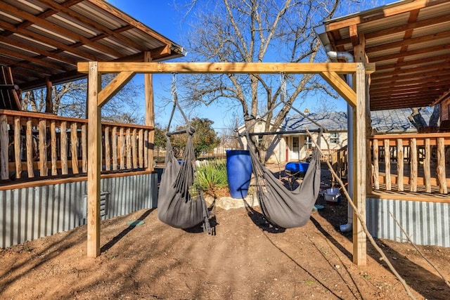 exterior space with a deck