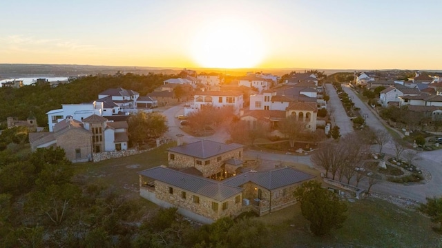 bird's eye view featuring a residential view