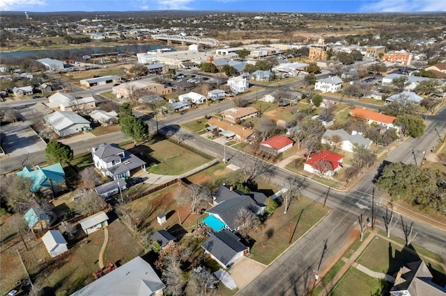 aerial view featuring a residential view