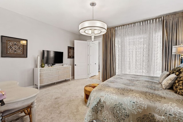 bedroom with carpet floors