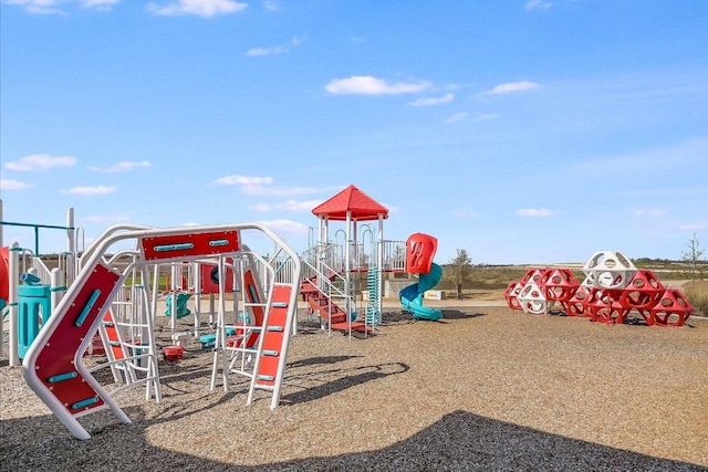 view of community jungle gym