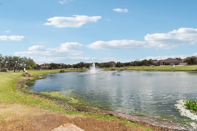 view of water feature