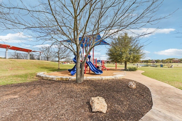 view of yard with playground community