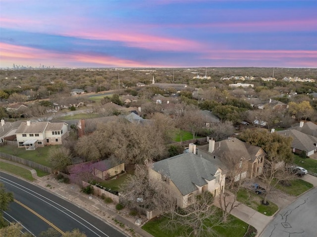 birds eye view of property featuring a residential view