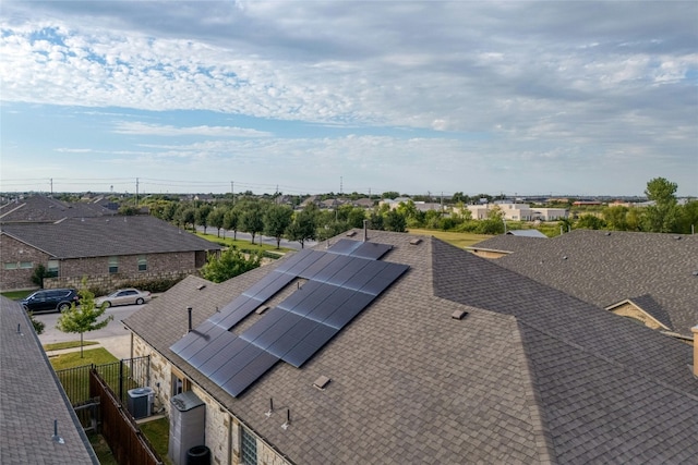 bird's eye view featuring a residential view