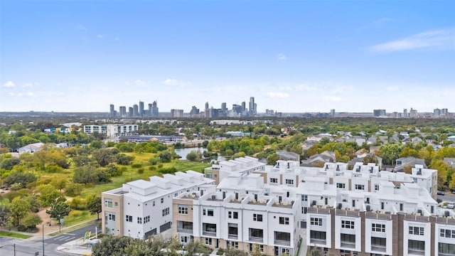 bird's eye view featuring a view of city