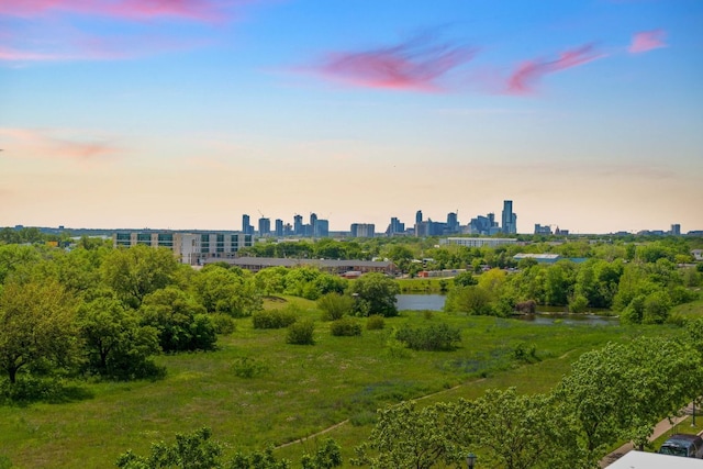 city view featuring a water view